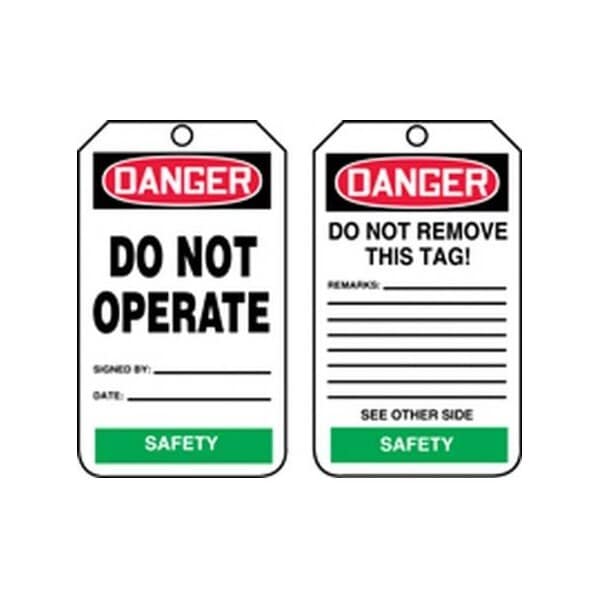 Accuform RP-Plastic, 3-1/4 in Width, 3/8 in Height, , 25 PK TPM234PTP - main